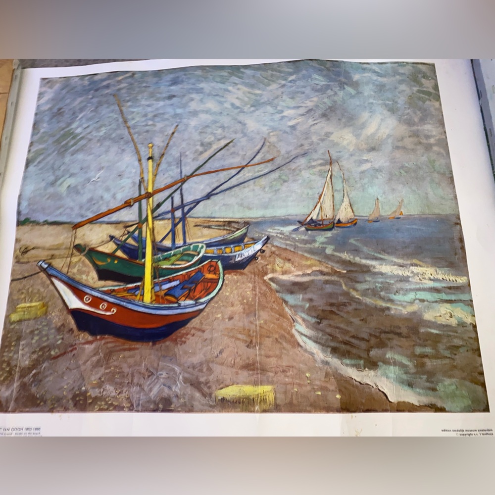 Van gosh vintage paint printed